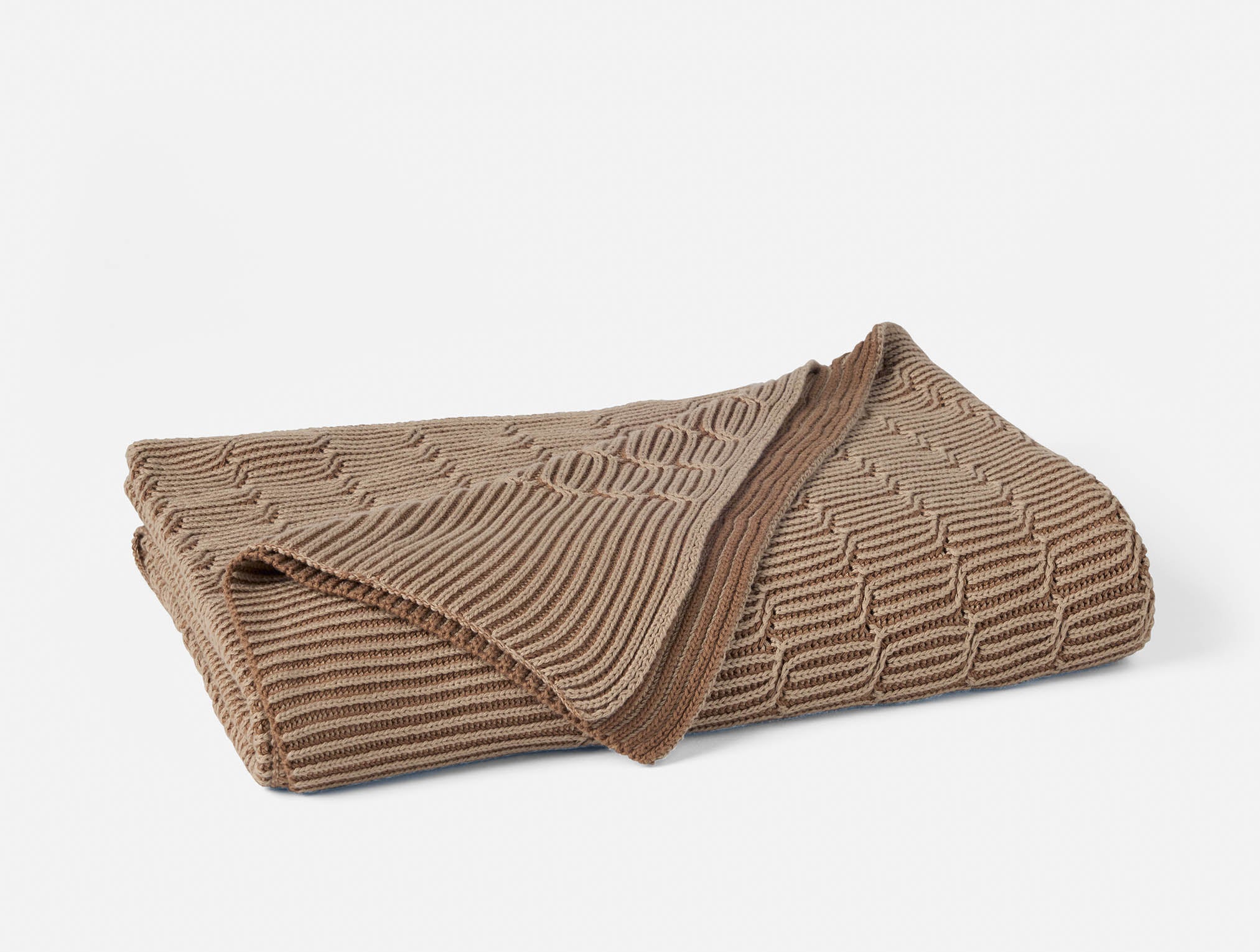 Fawn Knitted Textile Throw Blanket for Everyday Comfort