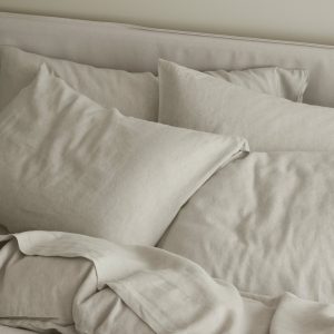Oatmeal Linen Pillowcase Pair Collection