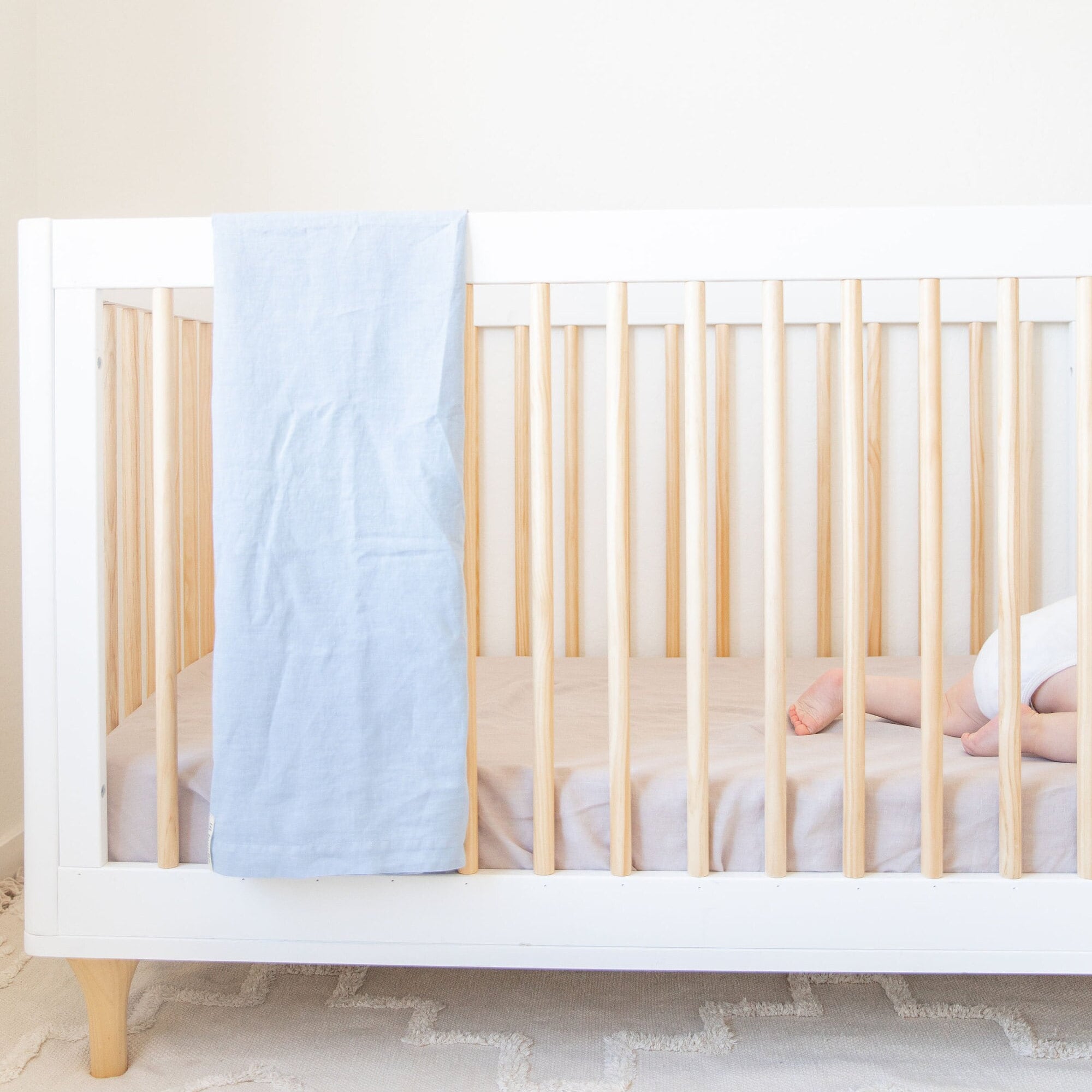 French Linen Swaddle Blanket - 100% Flax - Image 5