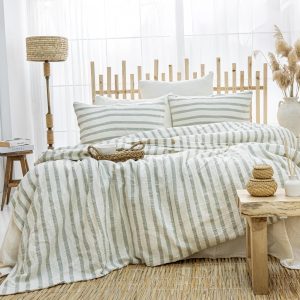 Organic Cotton Duvet Cover, Breathable Muslin Comforter Cover, Luxury Gauze Bed Linen Set, King Size Bedding Set, Cotton Quilt Cover