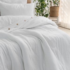 Organic Breathable Muslin Fabric Duvet Cover